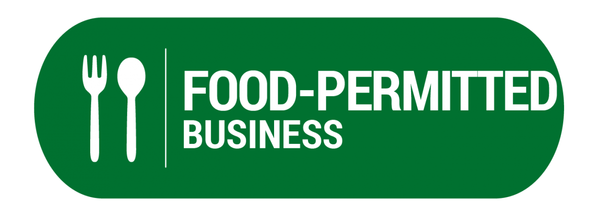 Green button: click if you own or manage a food-permitted business.